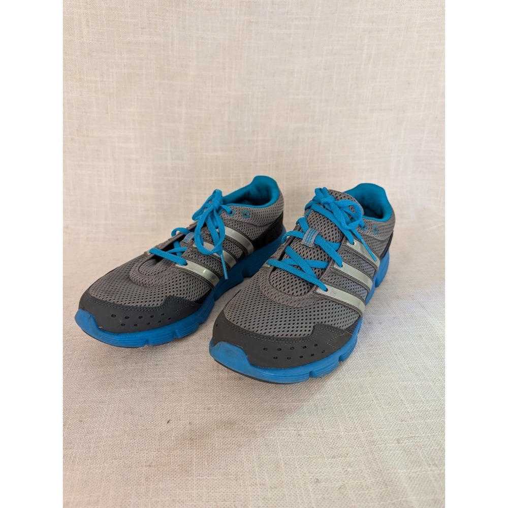 Adidas Men's Gray/Teal Lace Up Athletic Sneaker Shoes #110014189  Size US 9